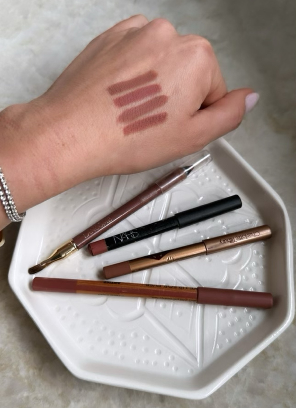 My favorite pinky-nude lip liners! 

makeup | Sephora | nudes | lip liners | charlotte tilbury | nars | makeup forever | Lancôme | essentials 

#LTKbeauty #LTKsalealert #LTKunder50