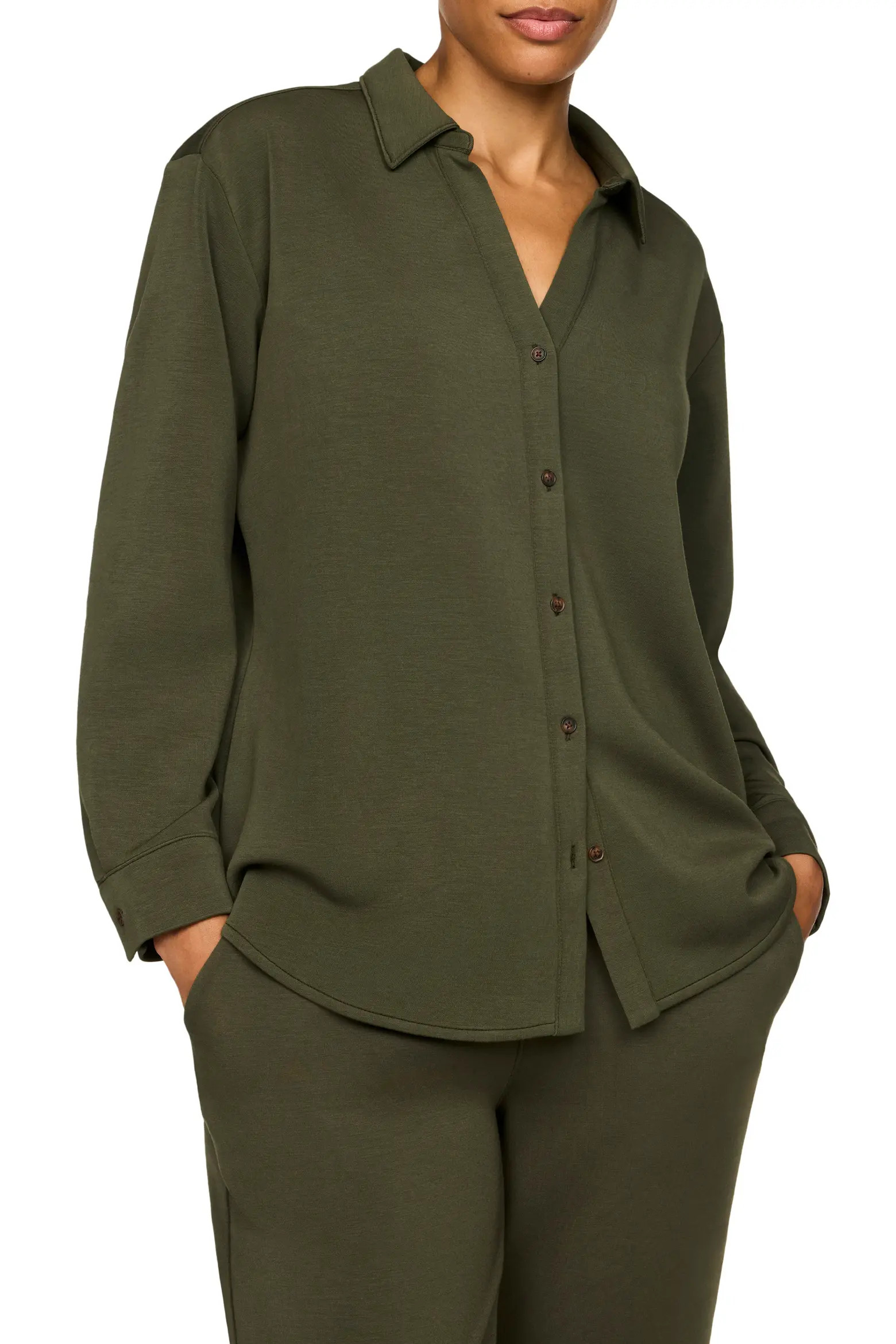 SPANX® AirEssentials Oversize Button-Up Shirt (Women) | Nordstrom | Nordstrom