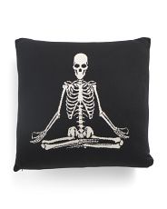 20x20 Skull Yoga Knit Pillow | Marshalls