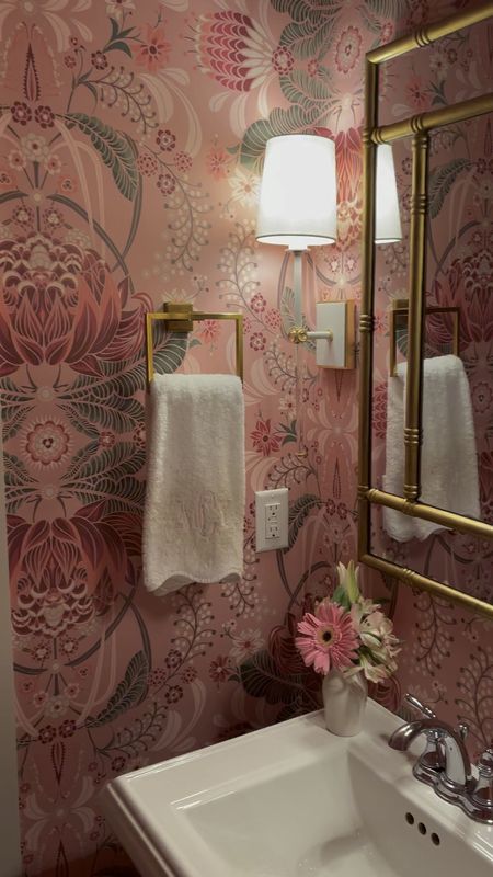 The perfect finishing touch to my jewel box powder room, these sconces from Visual Comfort are a showstopper!

#LTKhome