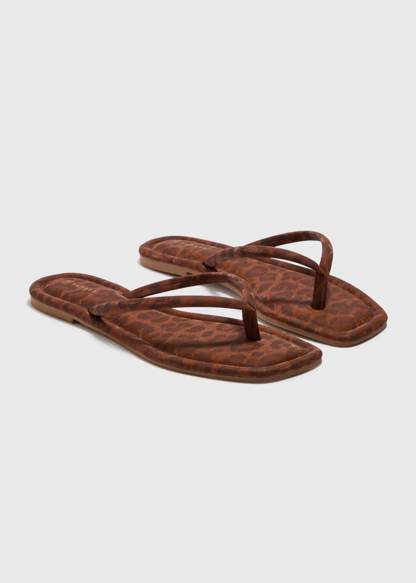 Brown Leopard Print Toe Post Sandals - 3 | Matalan UK | Matalan (UK)