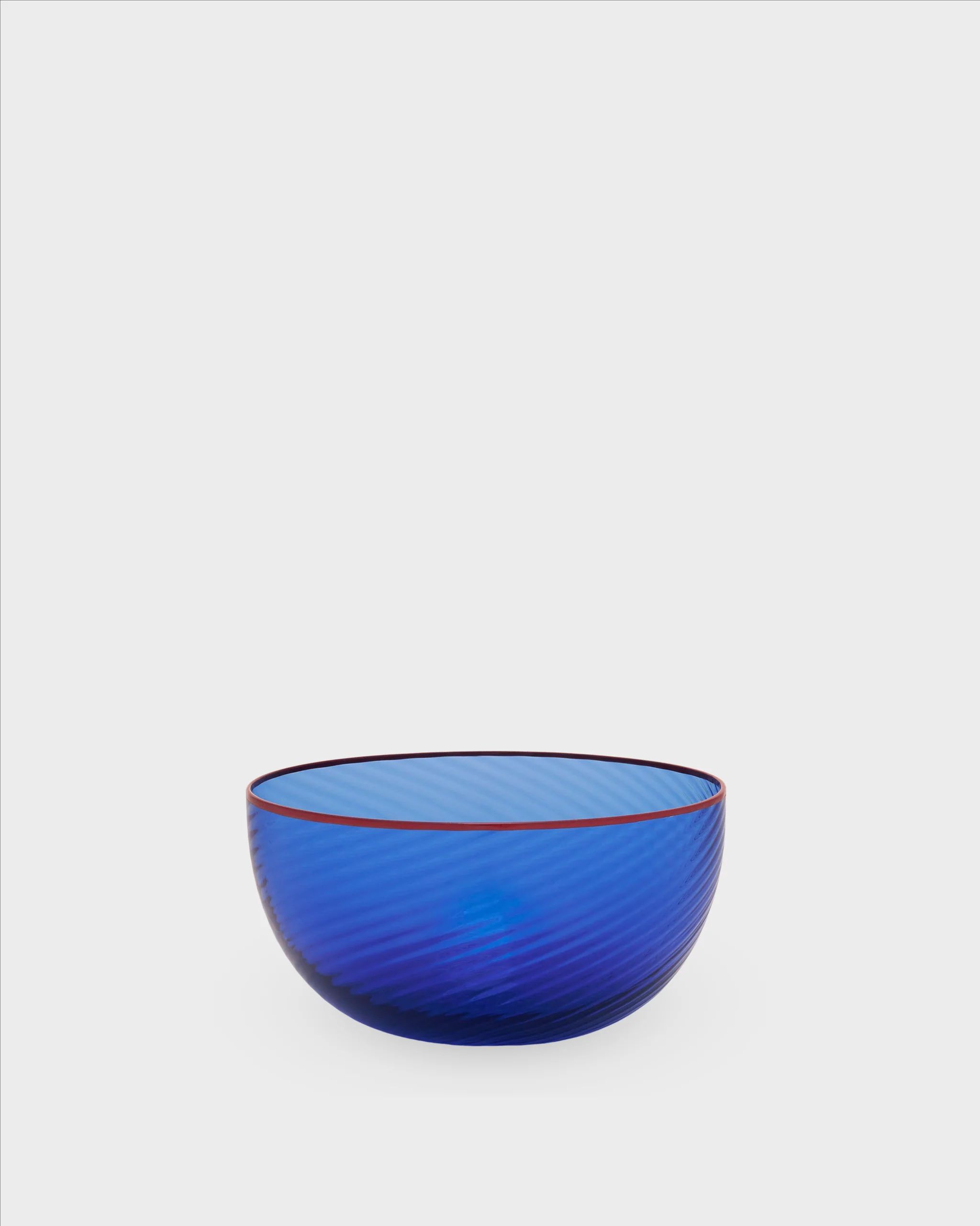 Salon Murano Glass Bowl, Dark Blue | David Hicks Collection | Cabana Magazine | Cabana Magazine