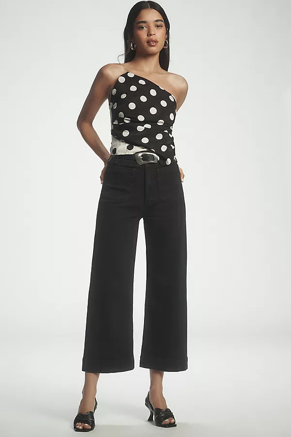 The Colette High-Rise Crop Wide-Leg Jeans by Maeve | Anthropologie (US)