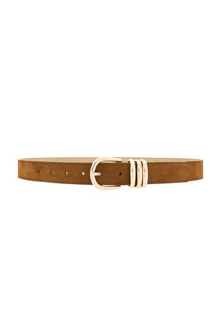 petit moments Polished Belt in Saddle Suede & Gold from Revolve.com | Revolve Clothing (Global)