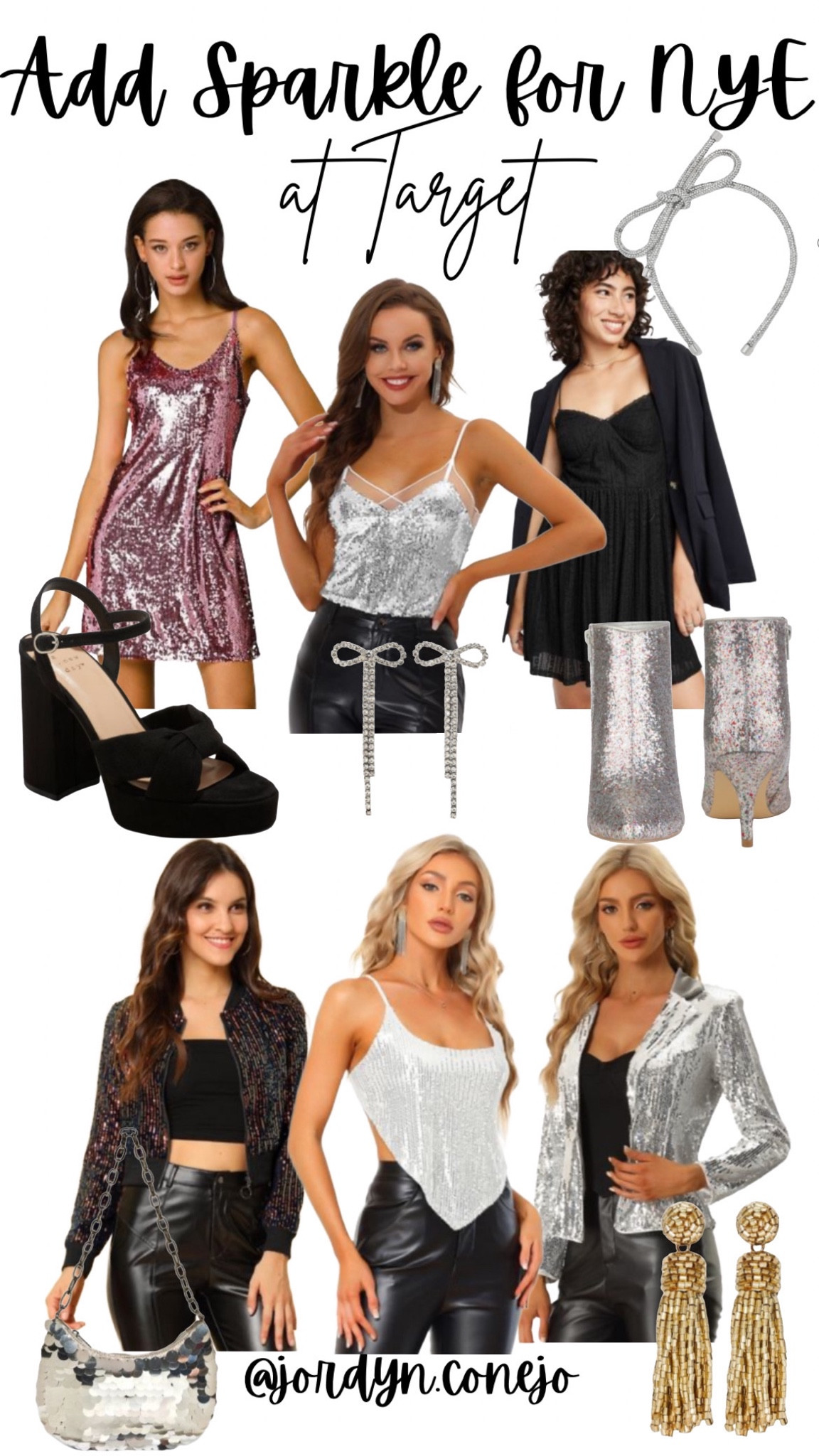 Holiday Party- NYE outfit- New Years Eve Dress- Sparkle- Sequin dress- Sequin Blazer- Holiday Outfit- Statement Earrings- High Heels- Glitter Booties- Sequin Purse 

#LTKHoliday #LTKSeasonal #LTKstyletip