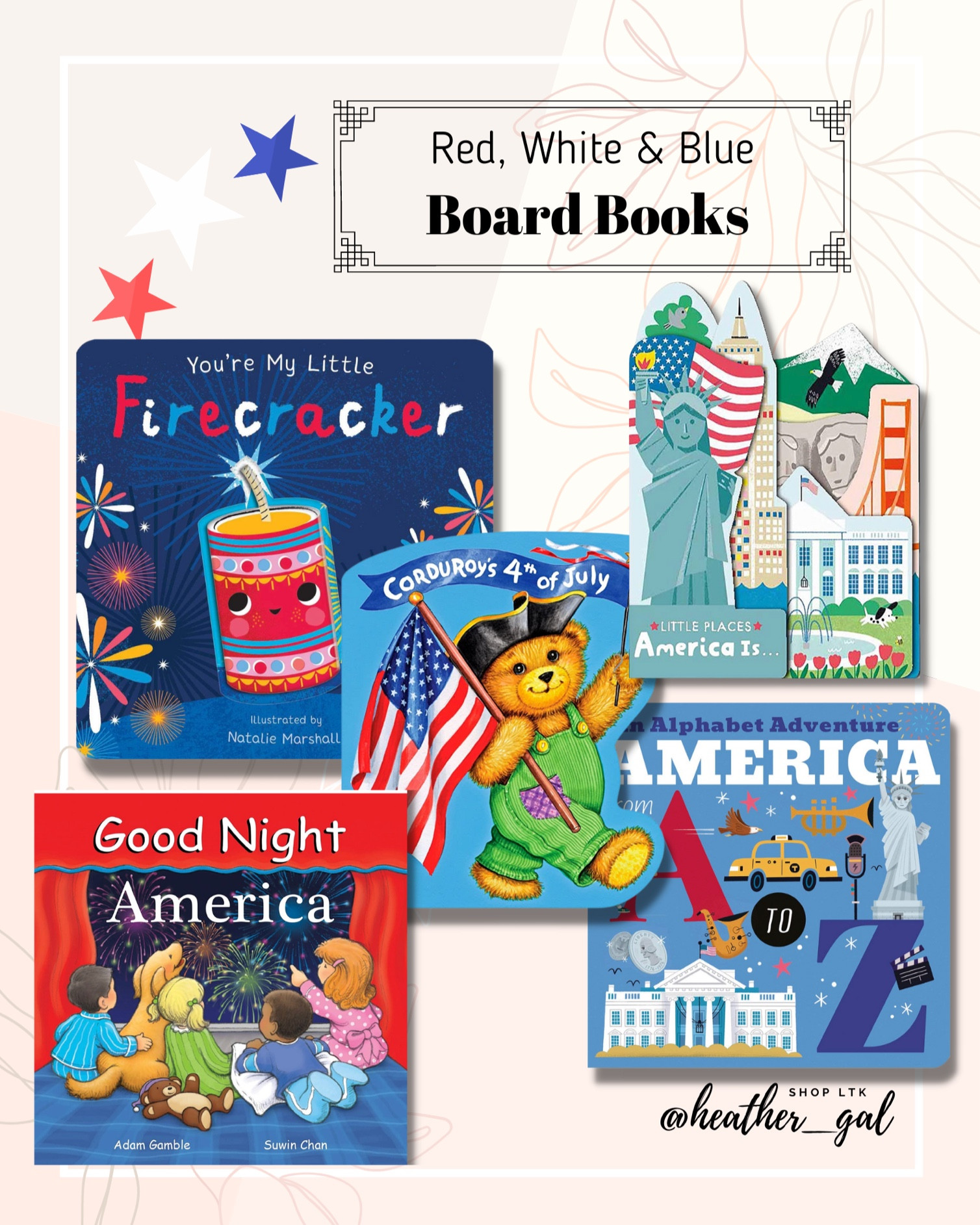 Red, White & Blue, home finds, Fourth of July books, toddler books, seasonal books, toddler board books, seasonal board books, summer baby books, summer board books, America books, Americana baby books, toddler gift 

#LTKbaby #LTKfamily #LTKkids