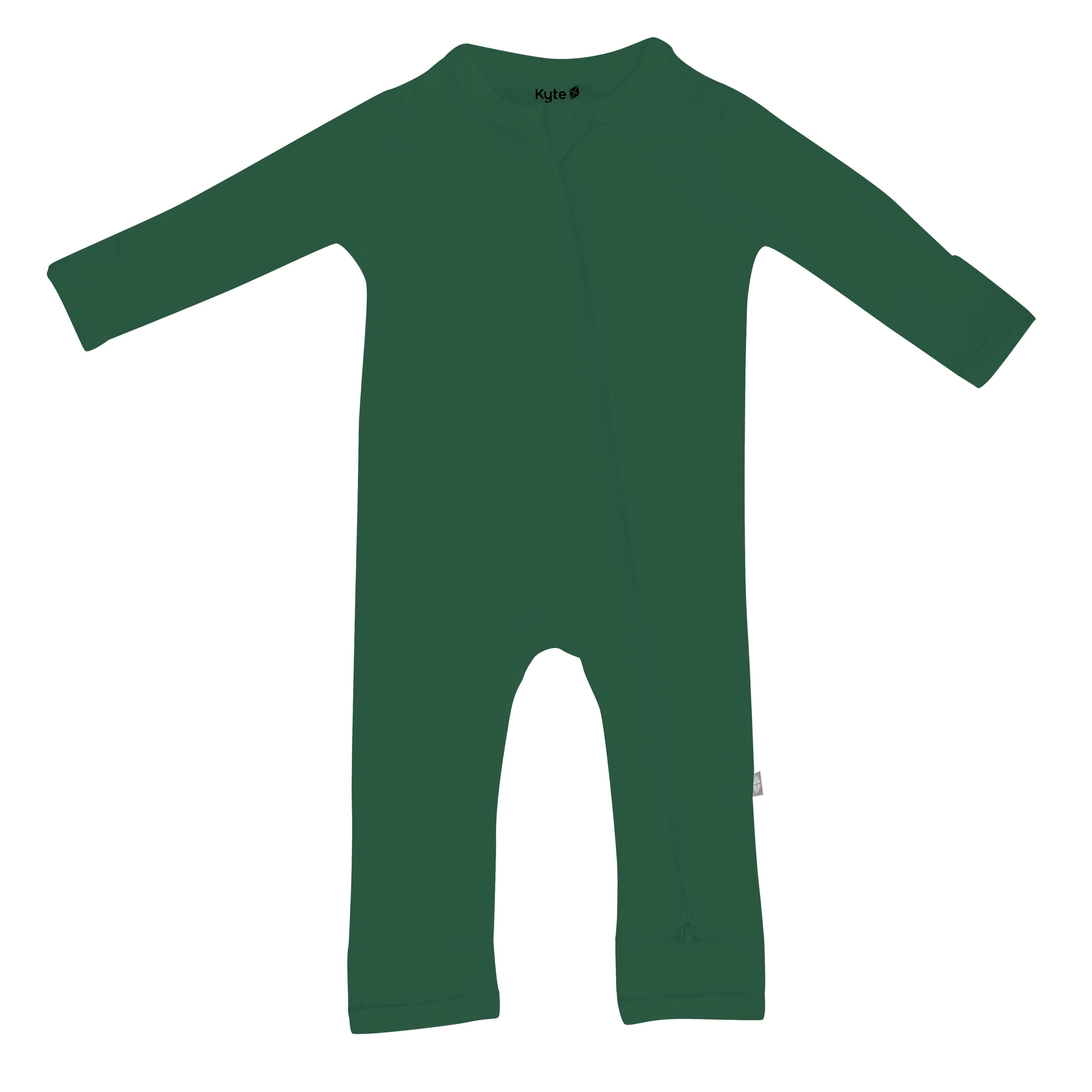 Zippered Romper in Forest | Kyte BABY