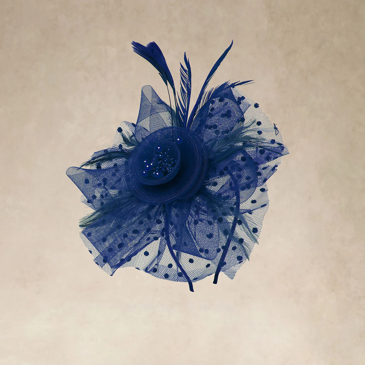 Shop Fascinator Hat - Polka Dot Mesh Fascinator | BABEYOND | BABEYOND