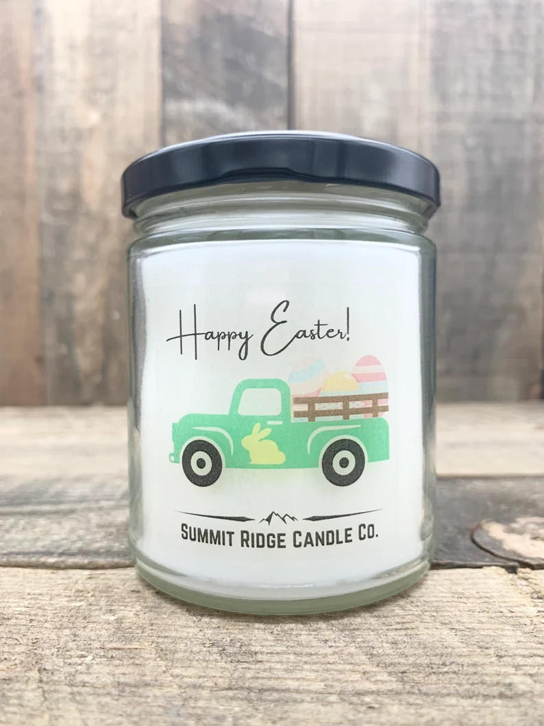 Happy Easter. Old Vintage truck. 9 ounce soy blend candle | Etsy (US)