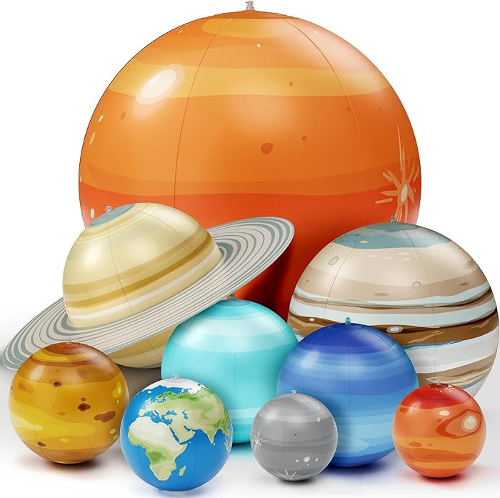 Dan&Darci Inflatable Solar System Planets for Kids - Science Toys - Boys Room Decor Ceiling - Spa... | Amazon (CA)