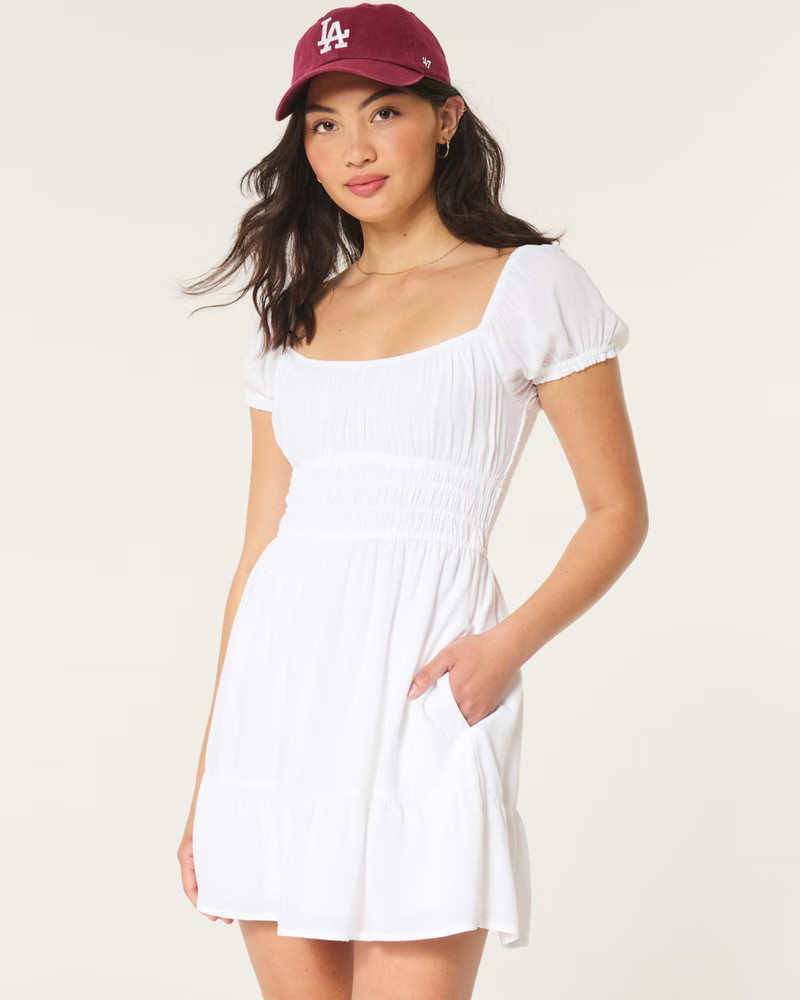 Channeled Waist Mini Dress | Hollister (US)