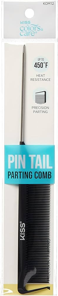 KISS Colors & Care Professional Pin Tail Parting Comb for Sectioning, Teasing, Detangling, Groomi... | Amazon (US)