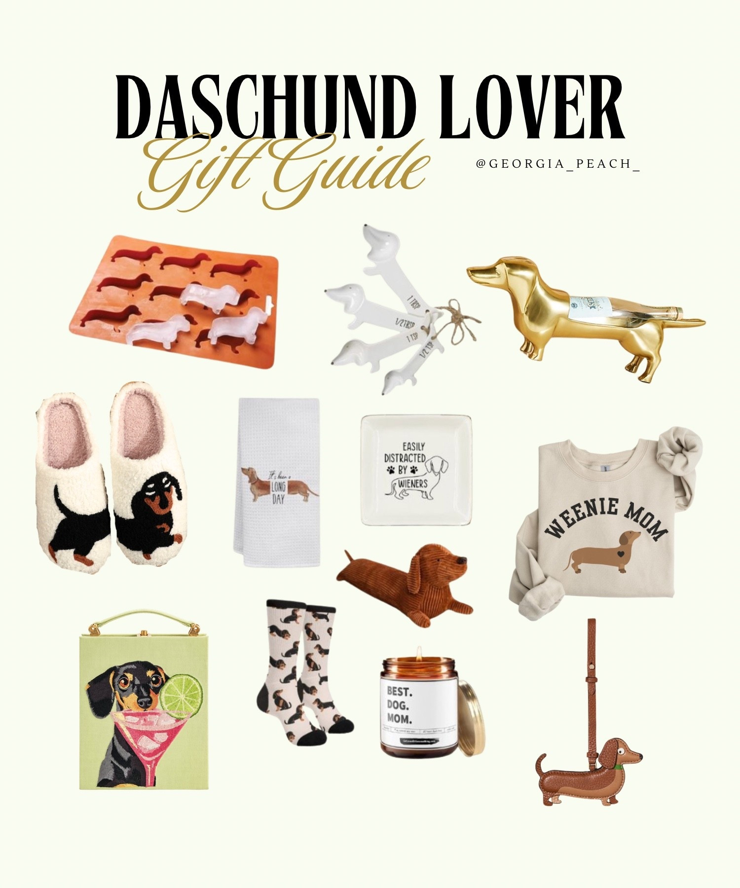 Daschund Lover Gift Guide #giftguide #giftideas #holidaygift #gifts #giftinspo #daschund #daschundlover

#LTKCyberWeek #LTKGiftGuide #LTKHoliday