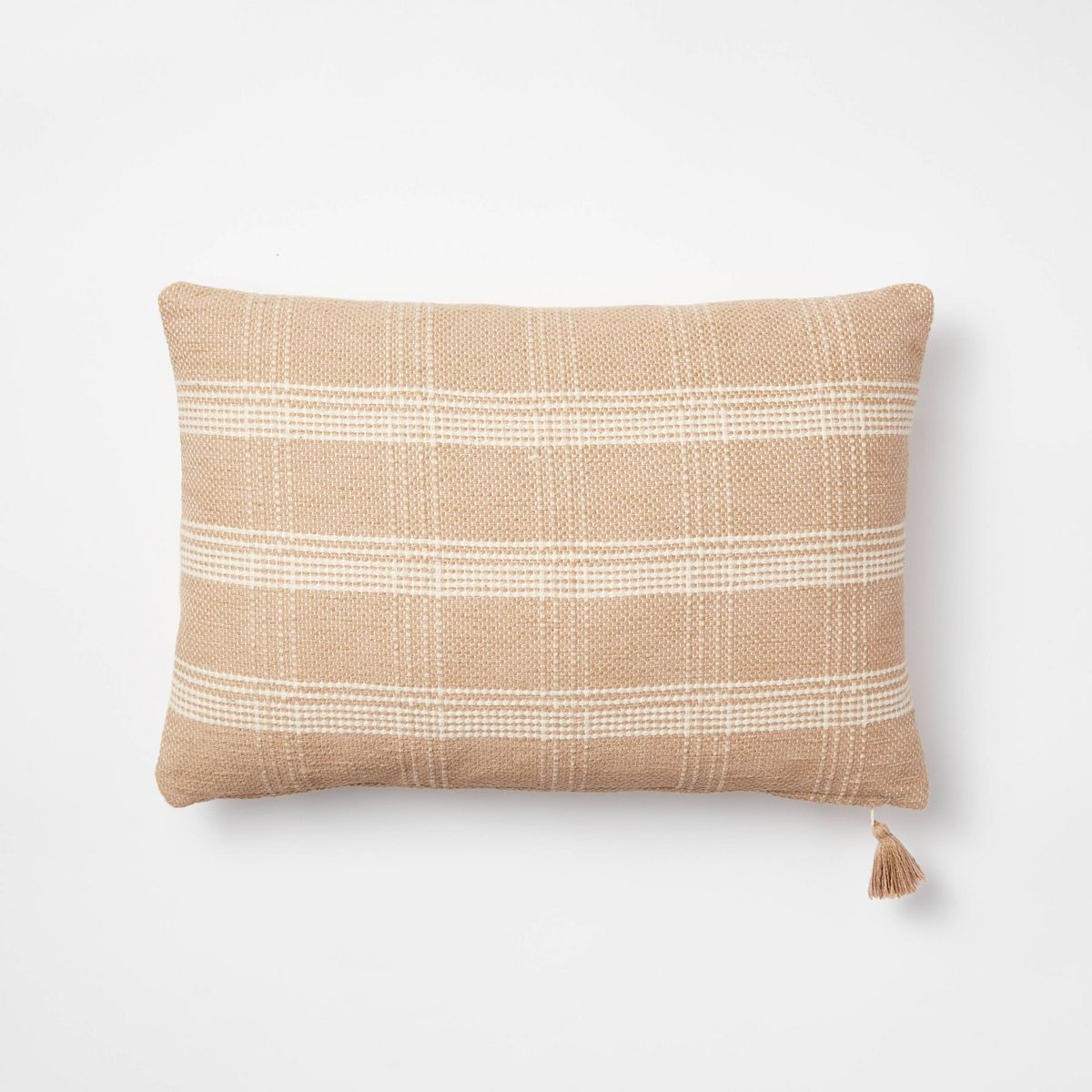 Woven Plaid Throw Pillow with Tassel Zipper - Threshold™ designed with Studio McGee | Target