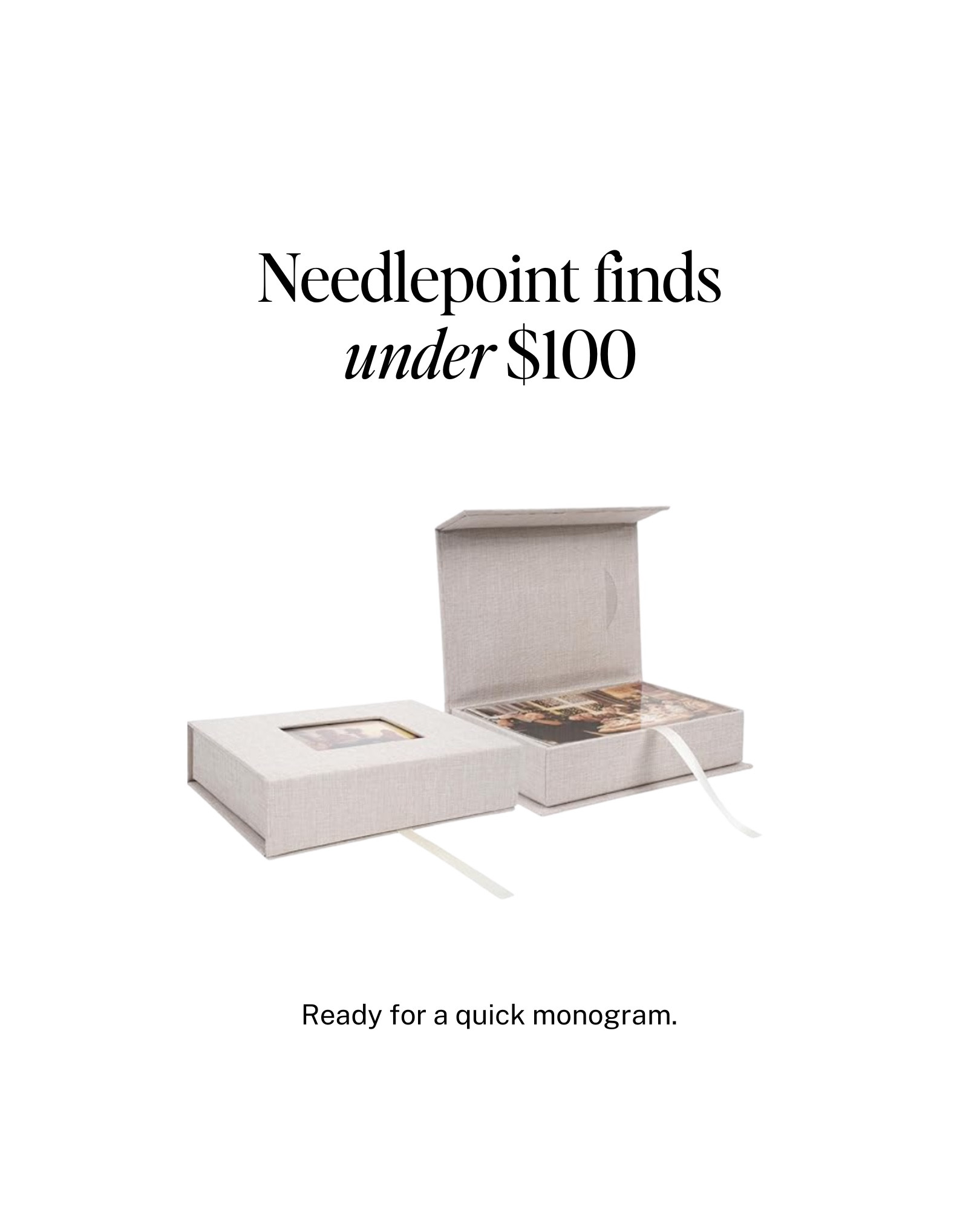 Looking for more things for needlepoint finishing? I've rounded up a bunch of finds to add needlepoint to- all under $100. Most are a total steal! 

A few keepsake boxes and even cufflinks for weddings! Plus a tone of cane totes that are a cinch to add needlepoint too! 

#needlepoint #finishingfriday #ndlptnation



#LTKOver40 #LTKHome #LTKWedding