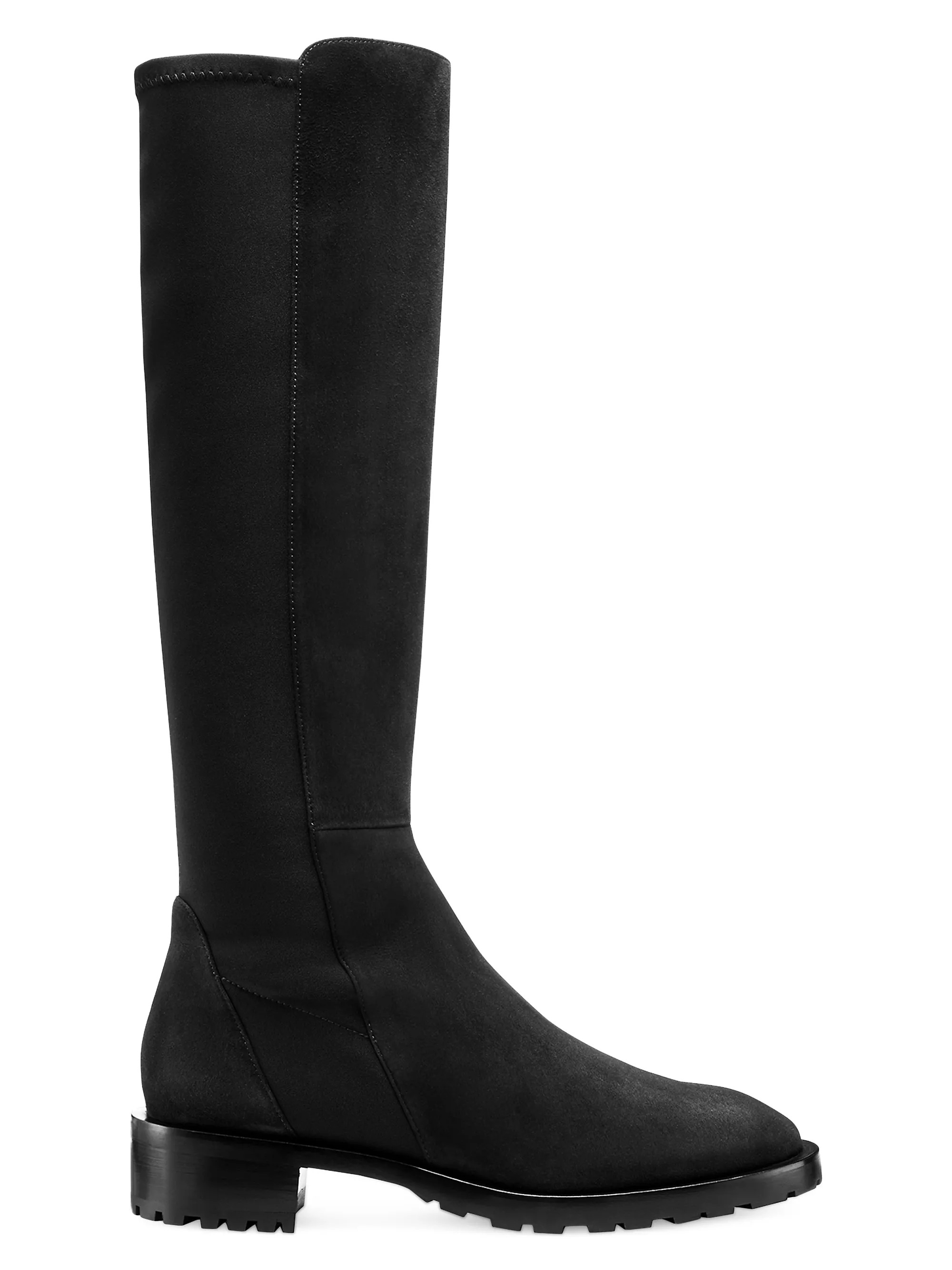 Shop Stuart Weitzman 5050 Suede Knee-High Lug Boots | Saks Fifth Avenue | Saks Fifth Avenue