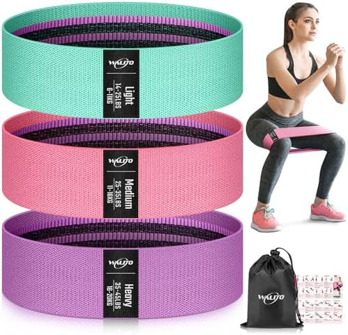 WALITO Resistance Bands for Working Out, Fabric Exercise Bands for Legs and Butt, Workout Bands f... | Amazon (US)