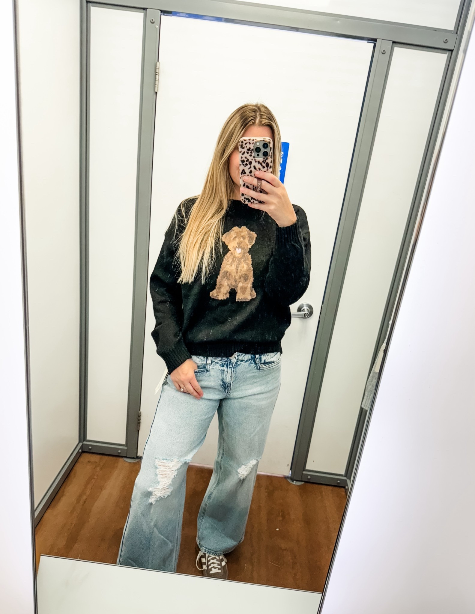 Walmart jeans did not come to play 👏🏻👏🏻👏🏻 these jeans are so flattering. Wearing my normal size 8. This sweater is so fun & comes in a ton of other prints! Wearing a M

#LTKStyleTip #LTKFindsUnder50 #LTKTall