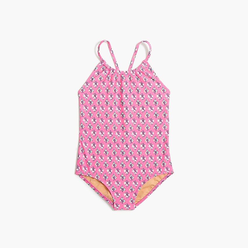 Girls' colorblock one-piece swimsuit | J.Crew Factory
