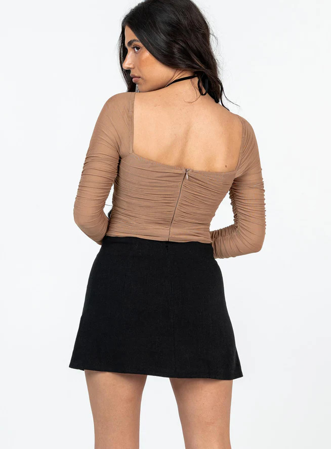 Selby Mini Skirt Black Petite | Princess Polly US