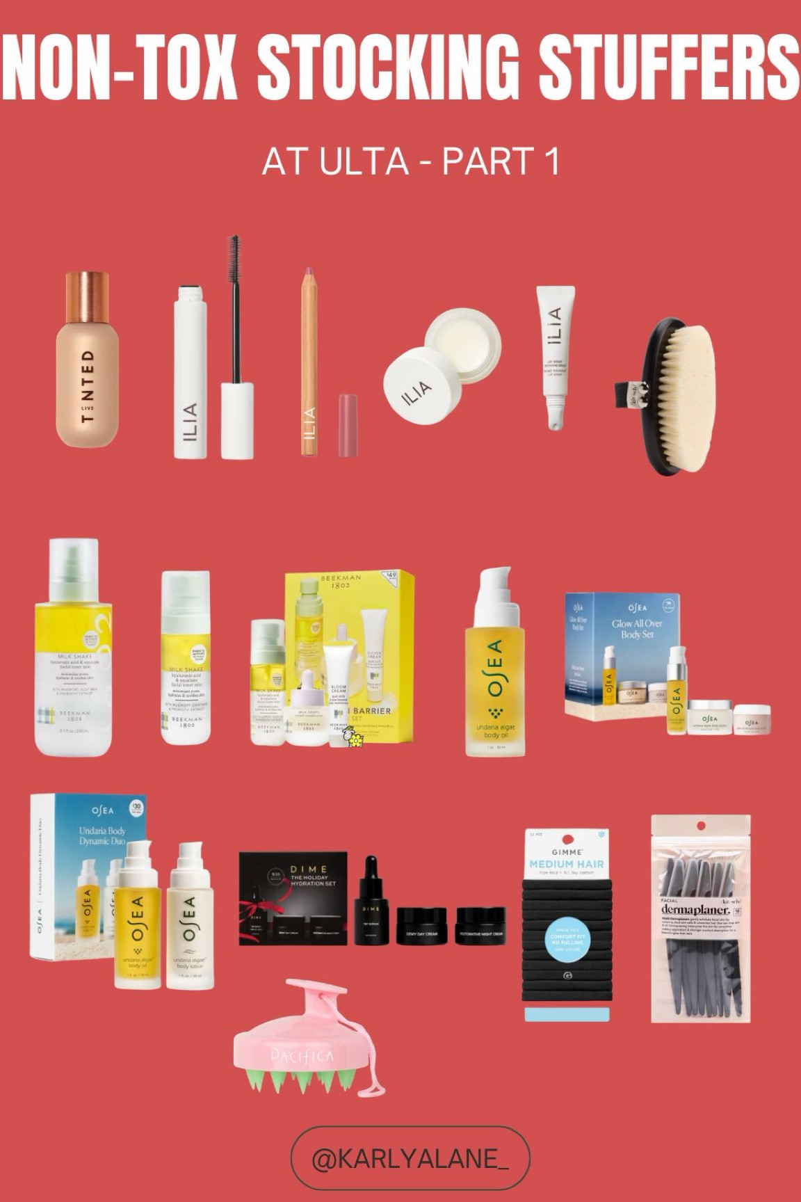 Non-Toxic stocking stuffers at Ulta! Find my full non-toxic gift guides here: https://www.karlyalane.com/gift-guide/2024-holiday-gift-guide

#LTKSeasonal #LTKHoliday #LTKGiftGuide