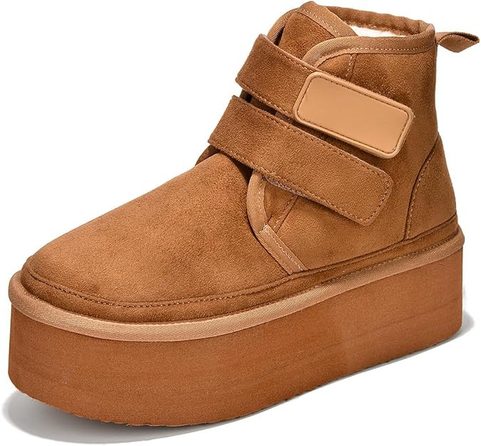 Cape Robbin Present Robbin Girl Felia Mini Platform Boots for Women - Warm Winter Boots with Memo... | Amazon (US)