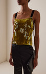 Harris Tapper Exclusive Plum Embroidered Velvet Top - Moda Operandi | Moda Operandi (Global)