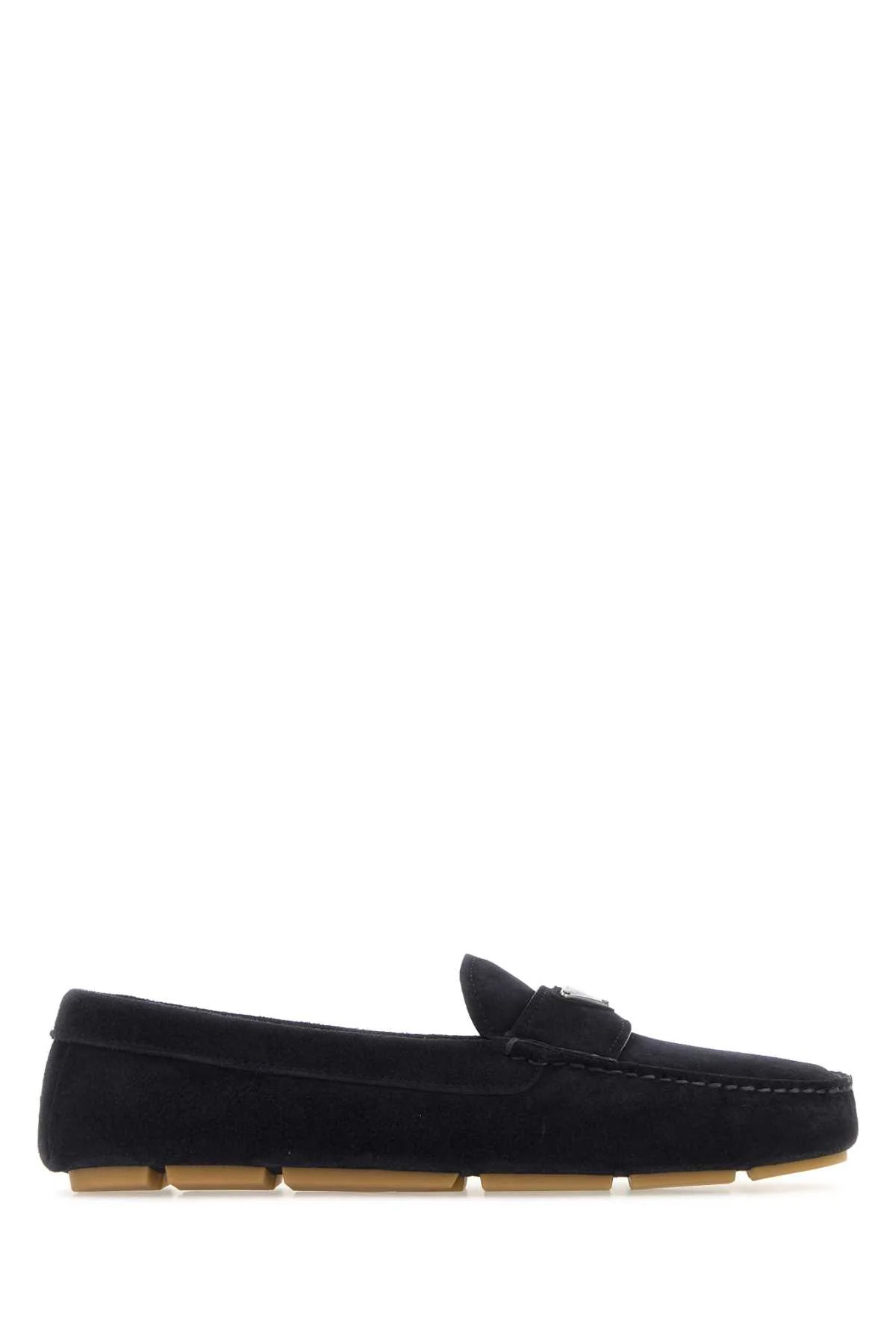 Prada Suede Loafer — Navy - 6 | Italist Inc.