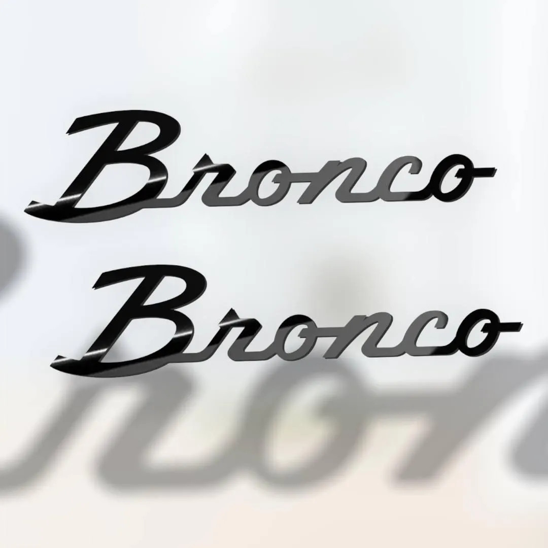 2x Fender Car Emblem Tailgate Badge Classic Script Logo for Ford Bronco Truck Sport Offroad 4x4 S... | Etsy (Global)