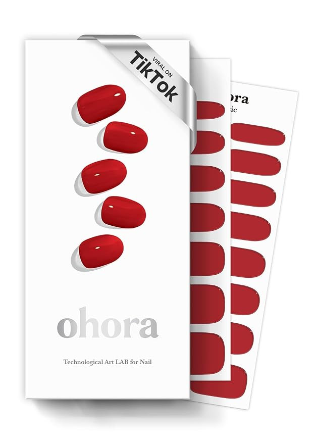 ohora Semi Cured Gel Nail Strips (N Addict) - Works with Any Lamps, Salon-Quality, Long Lasting, ... | Amazon (US)