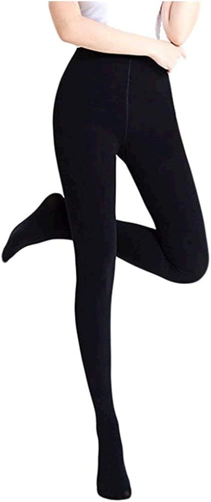Romastory Winter Warm Women Velvet Elastic Leggings Pants Fleece Lined Thick Tights | Amazon (US)