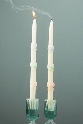 Meri Meri Bow Taper Candles, Set of 2 | Anthropologie (US)