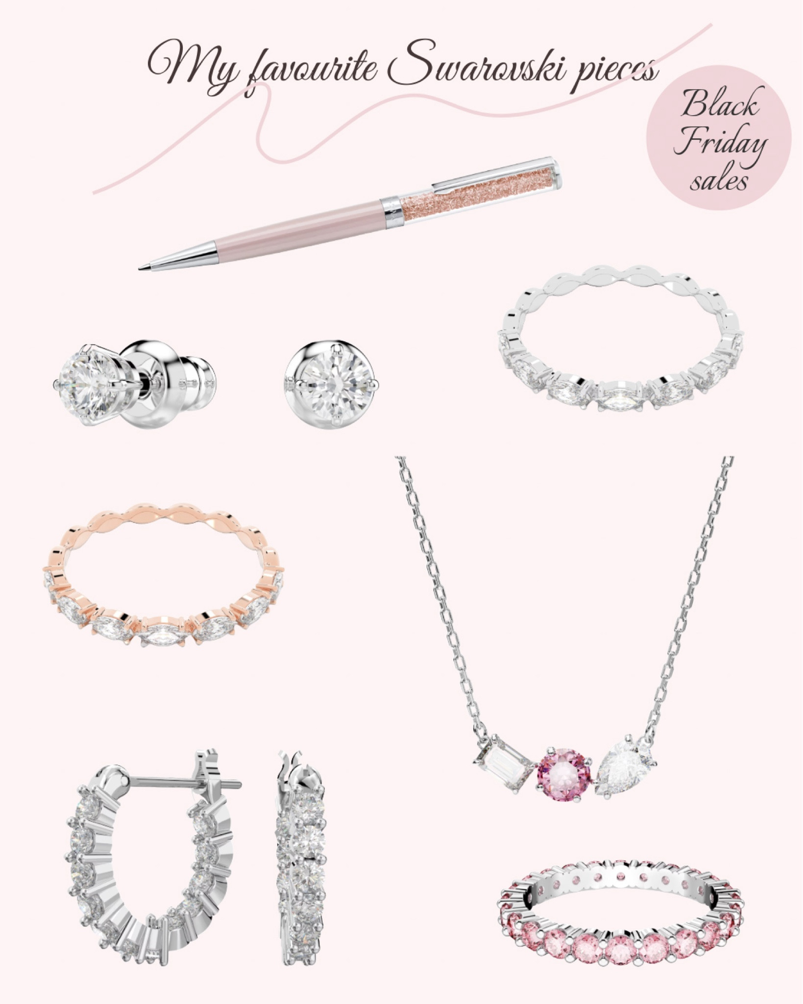 My favourite Swarovski pieces that are currently on the Black Friday sale! I wear them all the time and they are pieces that can be styled many ways

#LTKgiftguide #LTKsale #LTKCyberWeek