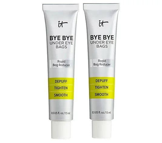 IT Cosmetics Bye Bye Under Eye Bags Depuff Tighten & Smooth Duo | QVC