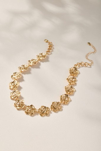 Sophie Rosette Collar Necklace | Francesca's