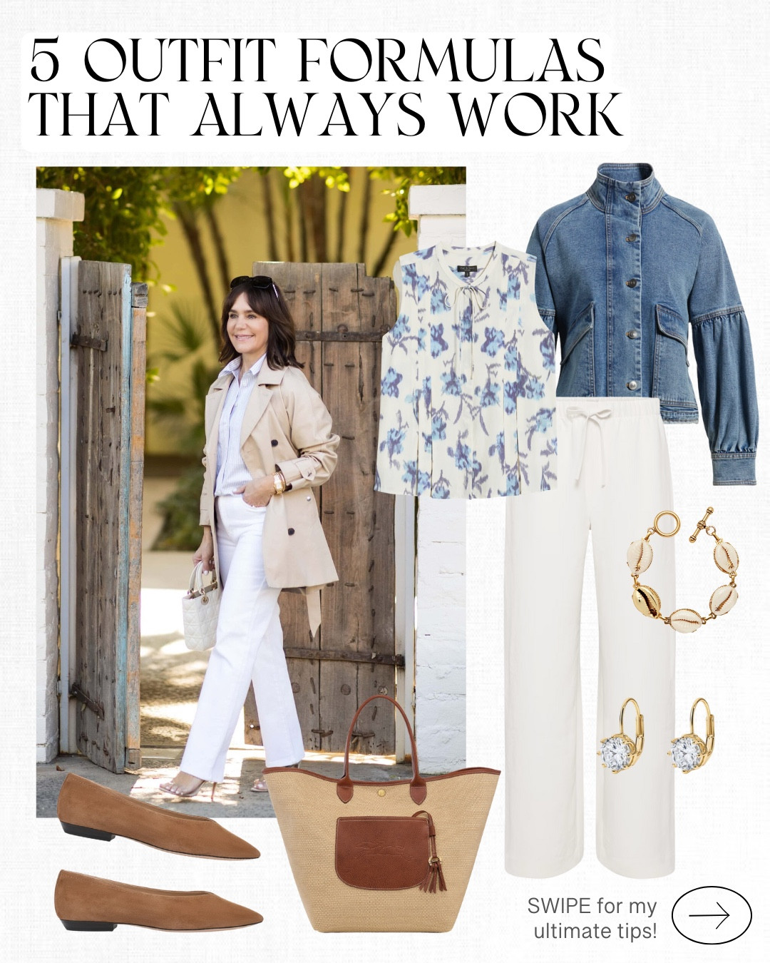 Anyone else struggle with having “nothing to wear?”

These are 5 outfit formulas that work every single time! Especially when you don’t know what to wear!

And the good news? You can use these tips with items already in your closet!