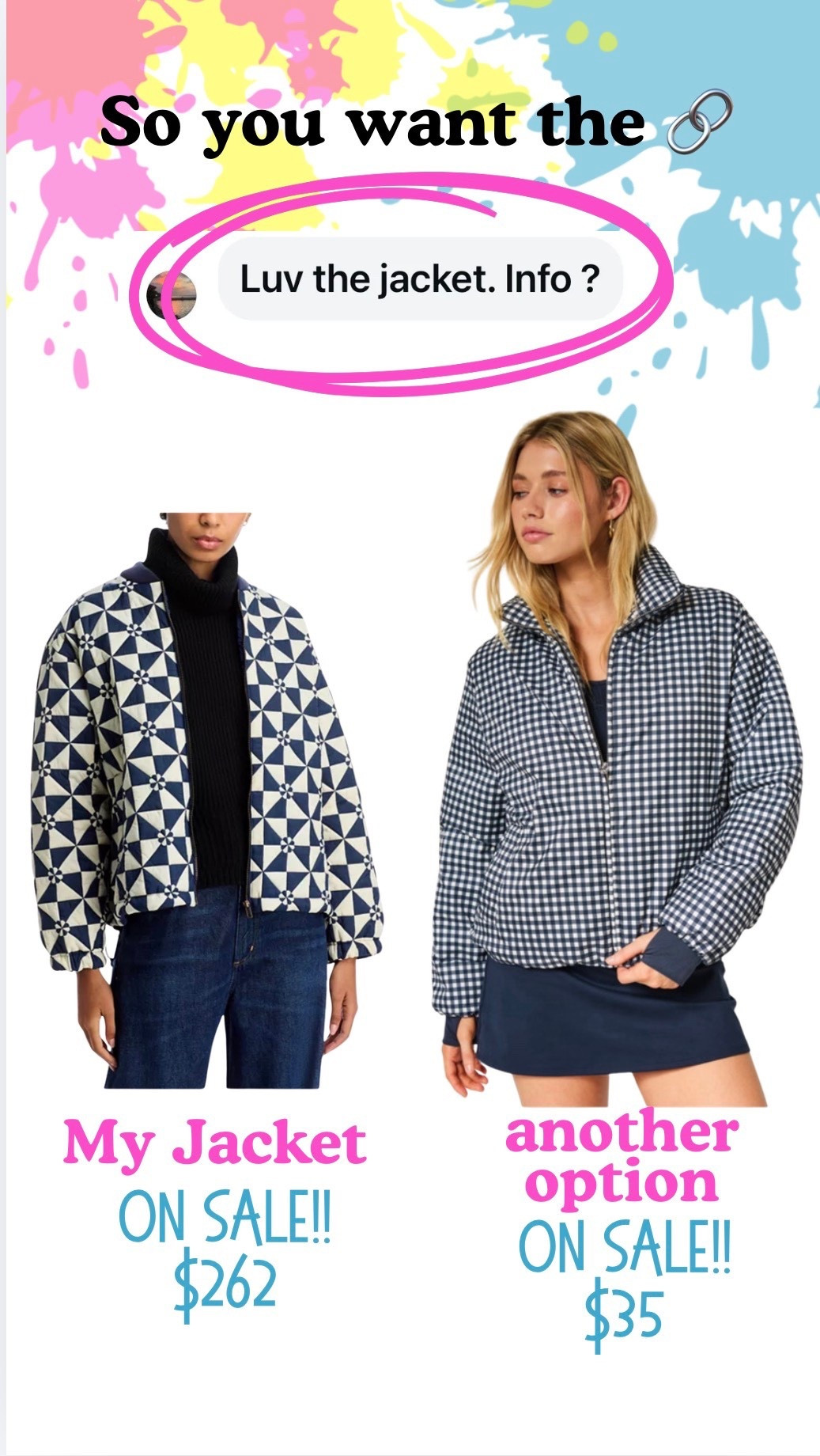 I always get questions on my jacket and right now it’s on sale! Plus, I found this other option that is so cute for under $40!! ￼

#LTKootd #LTKOver40 #LTKActive