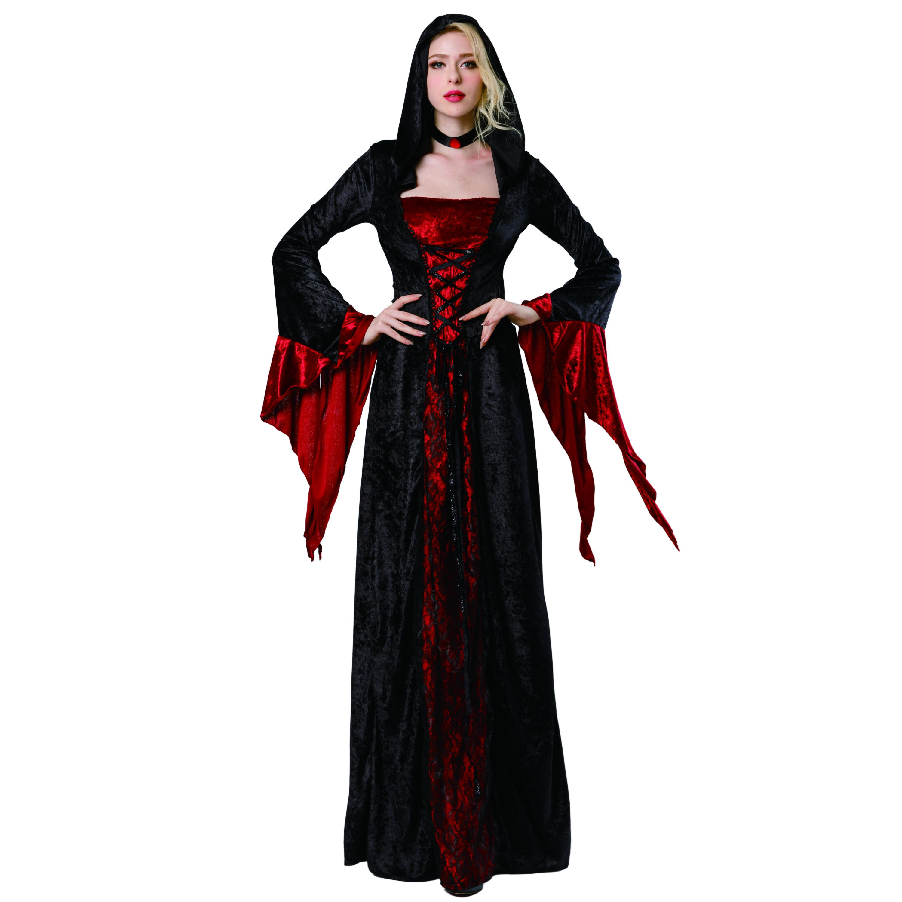 Gothic Vampiress Halloween Costume for Adults, Womens Size M, by Way to Celebrate | Walmart (US)