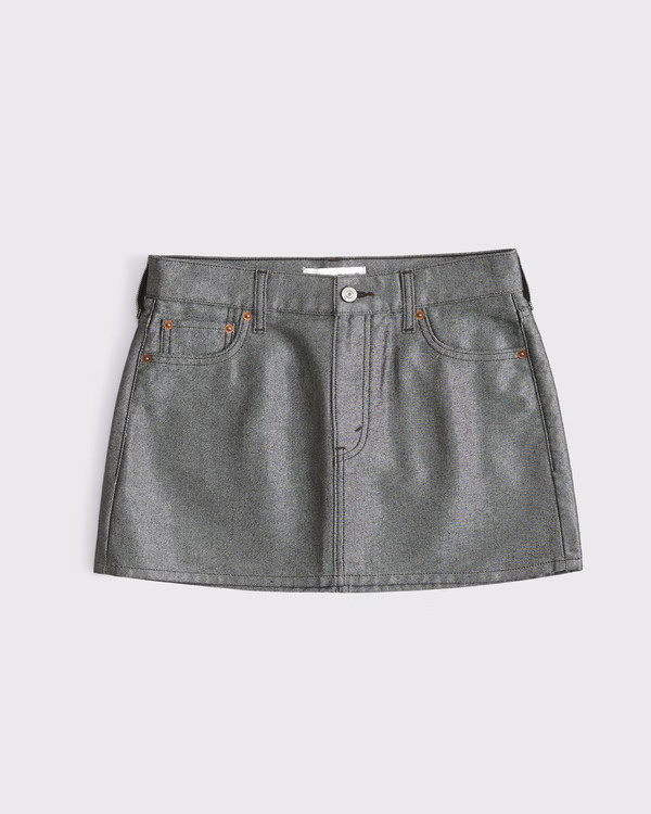 Women's Mid Rise Denim Mini Skirt | Women's Bottoms | Abercrombie.com | Abercrombie & Fitch (US)