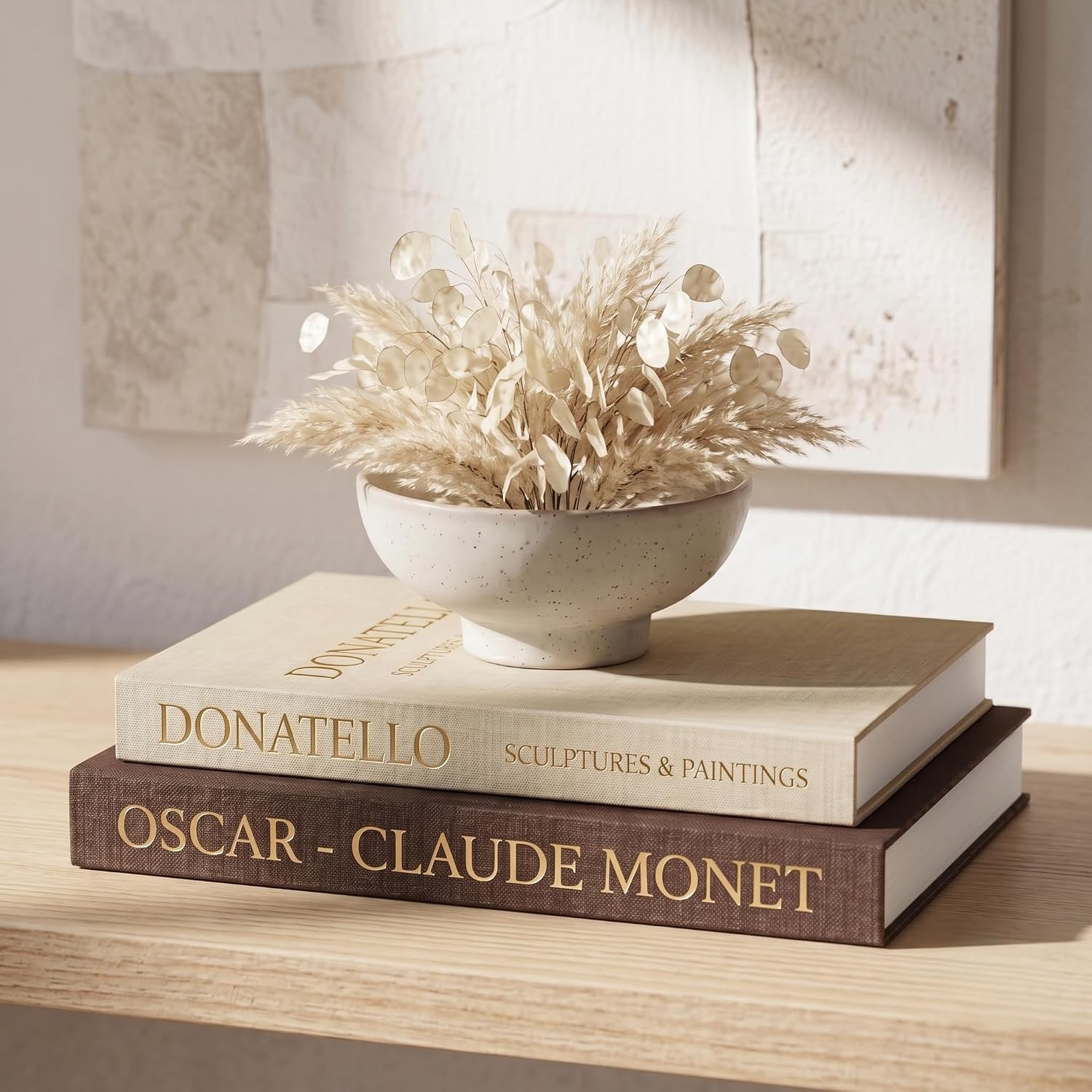 Decorative Books for Home Decor - Set of 2 Faux Books for Decoration with Secure Magnet Closure for Photo Storage and as a Keepsake Box, Coffee Table or Bookshelf Decor (Brown - Beige) | Amazon (US)