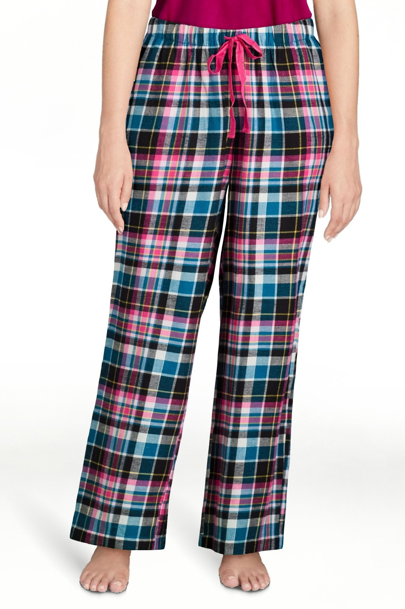 Joyspun Women's Flannel Sleep Pants, 30” Inseam, Sizes XS-3X | Walmart (US)