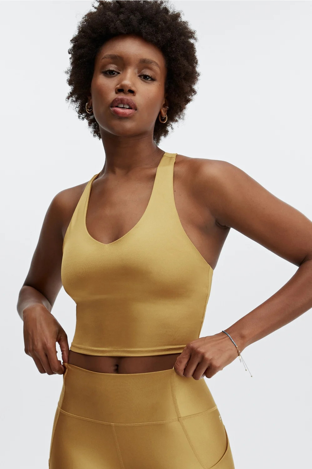 Averie Shine Built-In Bra Tank | Fabletics - North America