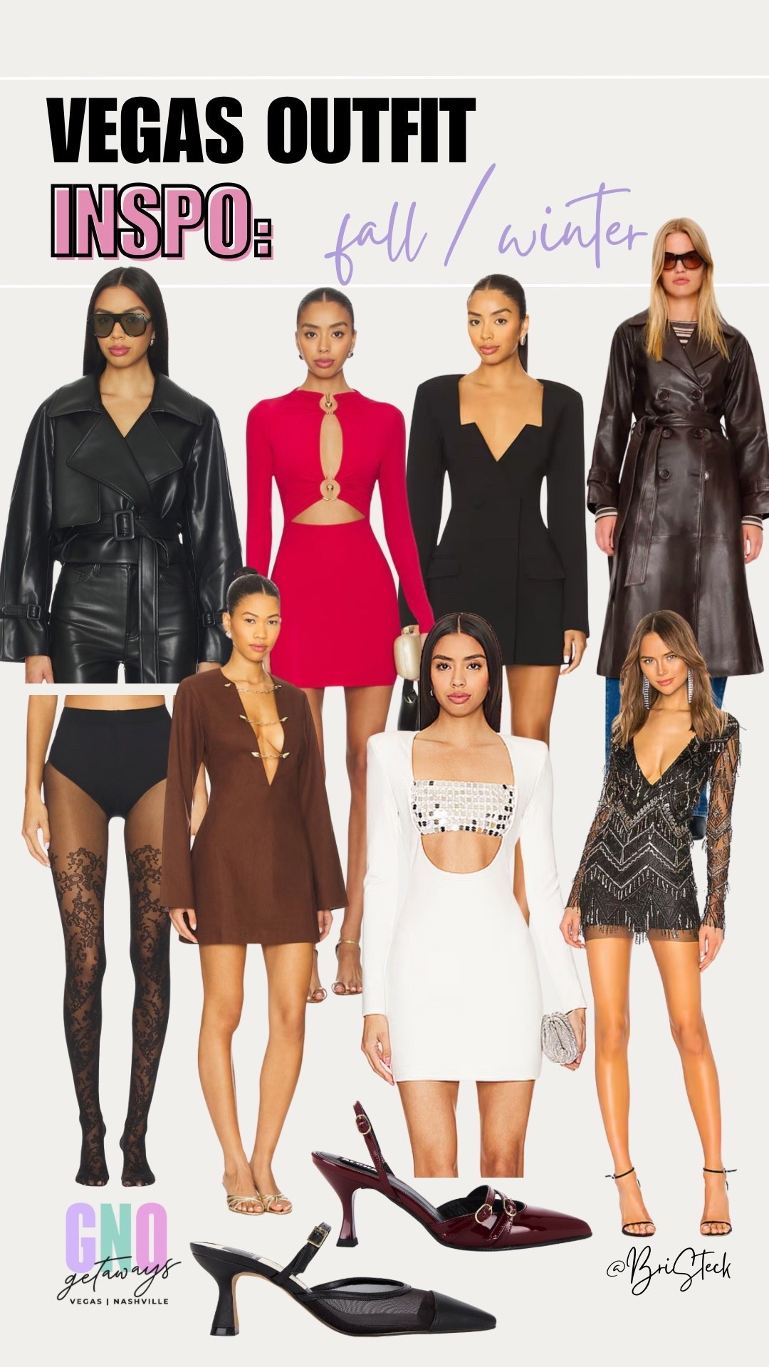 One of my most asked questions is-what do I wear in Las Vegas during the colder months?
Here you go ladies! An elevated jacket, long sleeve dress, sheer tights, a closed toe heel and you’re all set. These dresses offer a bit more coverage while still giving Vegas nightlife. I’m ordering these tights immediately - so fun!


#travel #vegas #lasvegas #girlstrip #winterootd #winter #fall #autumn #nightlife #nightoutdress #coat #leatherjacket #trenchcoat #revolce #minidress #bachelorette #nightclub #revolve #reformation

#LTKShoeCrush #LTKStyleTip #LTKSeasonal