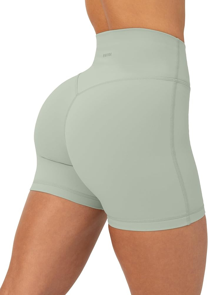 PAVOI ACTIVE Yoga Shorts for Women High Waisted Gym Shorts Buttery Soft Biker Workout Shorts 4" &... | Amazon (US)