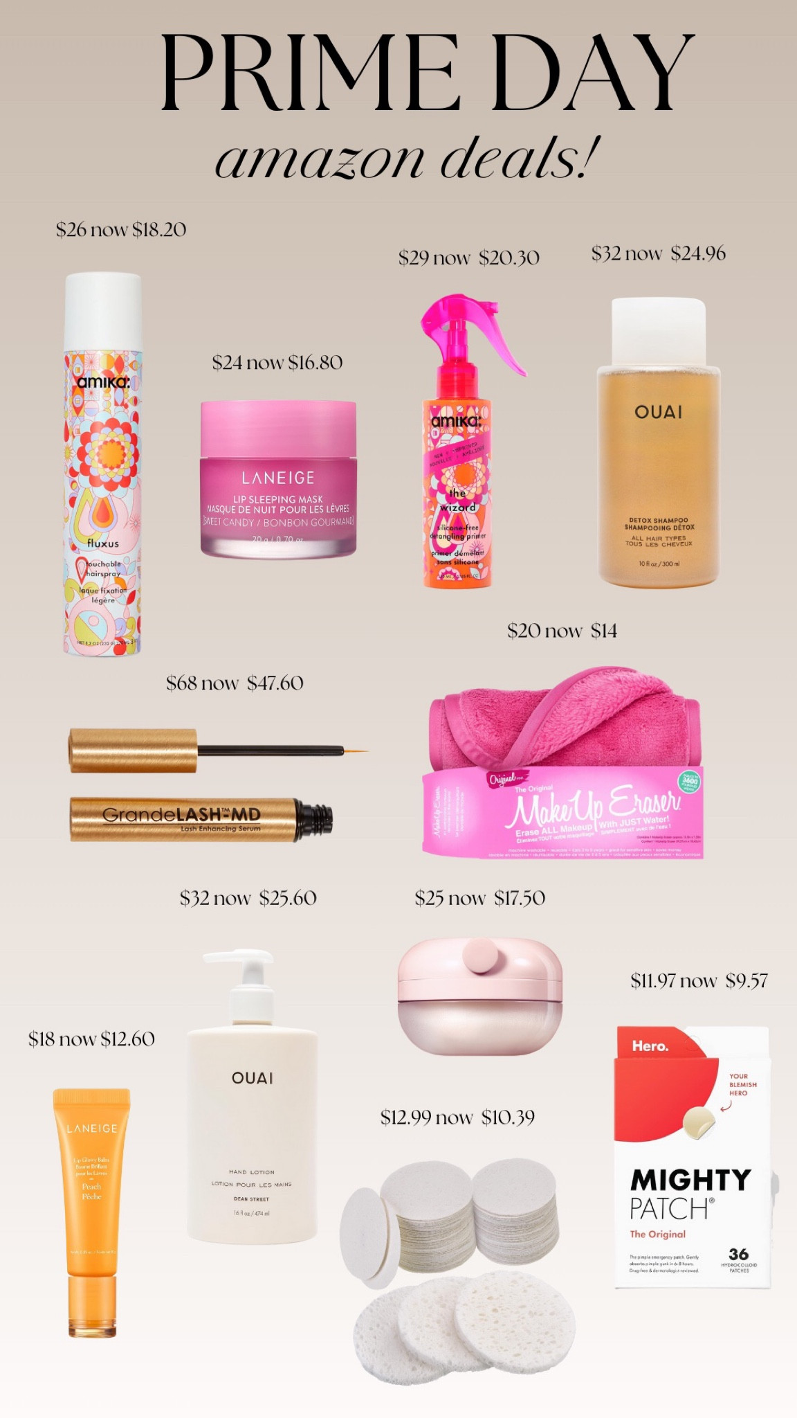 Prime Day Beauty Deals 💕

#LTKfindsunder100 #LTKsalealert #LTKbeauty