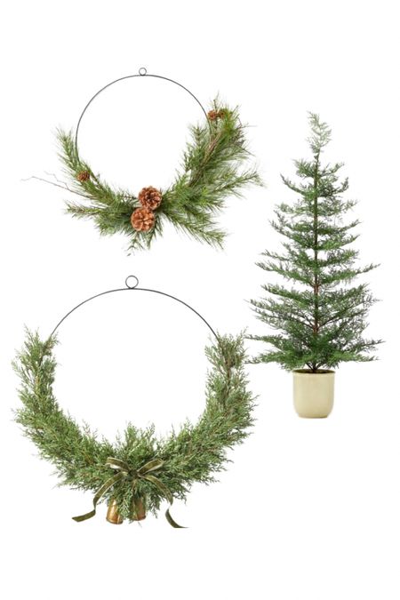 So happy these are back this year!!!!
Wreath 
Christmas wreath 
Christmas mini tree
Decorative holiday decor 
Holiday decorations 

#LTKhome #LTKunder50 #LTKSeasonal