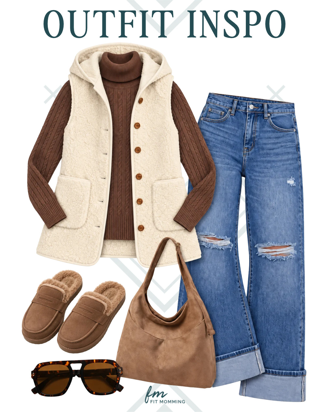 Cozy + cute fall fit 🤎 

 