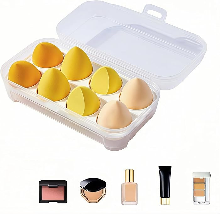 8pcs Makeup Sponges Set - Latex-Free, Blending Beauty Sponge for Liquid, Cream & Powder, Soft Non... | Amazon (US)