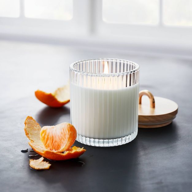 Glass Jar Mandarin Orange Blossom Candle - Threshold™ designed with Studio McGee | Target