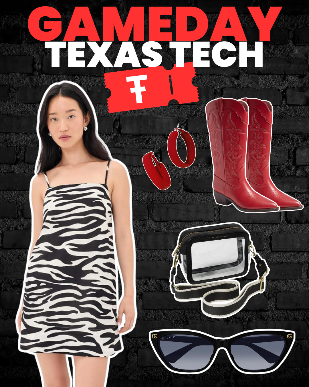 Texas Tech Gameday Look 

 